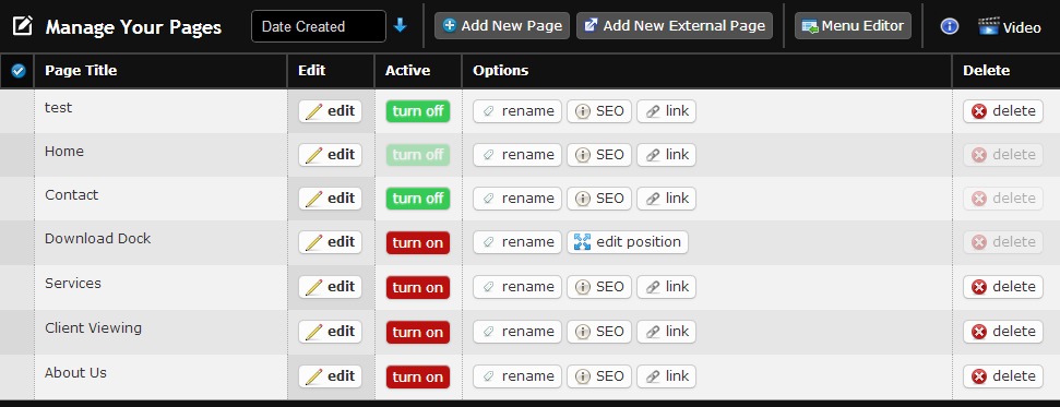 manage your pages